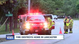Fire destroys home in Lancaster