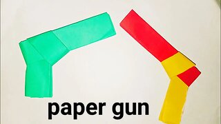 how to make a paper gun origami | instruction | DIY Gun | Origami gun