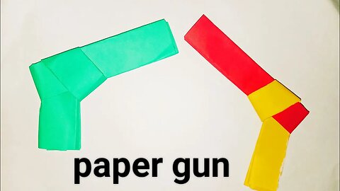 how to make a paper gun origami | instruction | DIY Gun | Origami gun