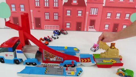 162 7Toy Learning Video for Kids - Paw Patrol True Metal Vehicles Biggest Race!