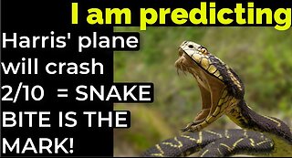 I am predicting: Harris' plane will crash on Feb 10 = SNAKE BITE IS THE MARK!