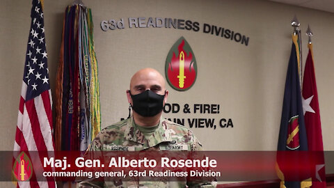 Maj. Gen. Alberto Rosende provides feedback on the unit's first ACFT