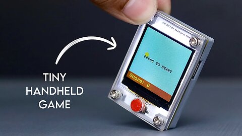 How i Made this Tiny Handheld Game with Arduino | Arduino Projects