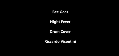 Bee Gees - Night Fever - Drum Cover