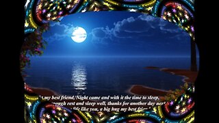 Good night my best friend, sleep well, a big hug! [Message] [Quotes and Poems]