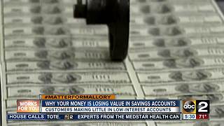 Why your money is losing value in a savings account