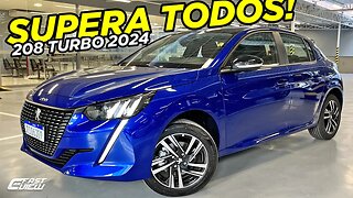 NOVO PEUGEOT 208 GRIFFE 2024 COM MOTOR TURBO E TETO SOLAR É +BARATO QUE PULSE, POLO, ONIX E HB20 😲