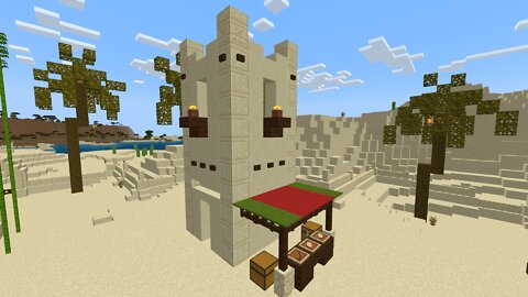 How to Build a Simple Desert Tower in Minecraft