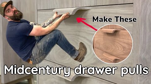 How to Make Wood Drawer Pulls | Mid Century Modern Woodworking