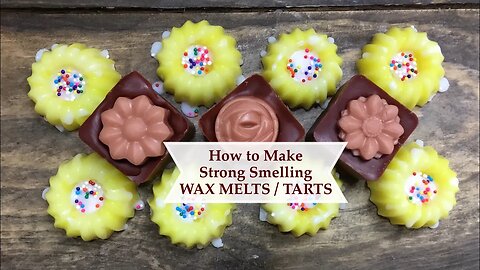 Easy DIY How to Make Strong WAX MELTS / TARTS | Ellen Ruth Soap