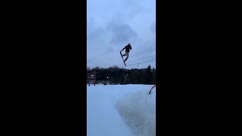 Snowboard jump