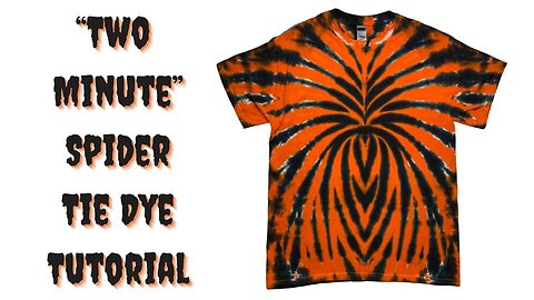 Tie-Dye Pattern: Halloween Spider “Two Minute” Microwave Method