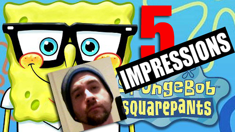 Speed impressionist does 5 SpongeBob voices in 15 seconds
