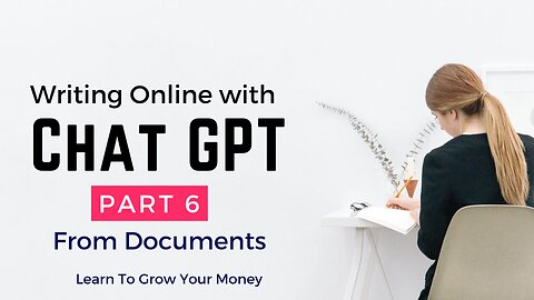 Writing Online With Chat GPT - Part 6 - Referencing Documents
