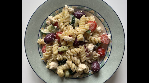 Delicious and Easy Greek Pasta Salad, Opa 🇬🇷