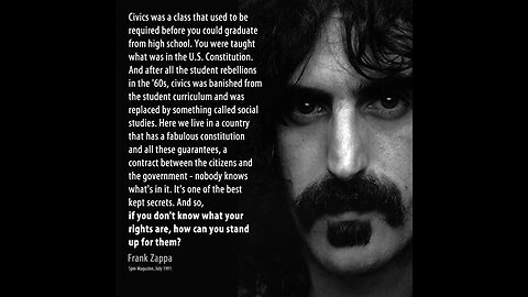 Frank Zappa on Crossfire 1986