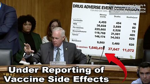 Del Bigtree and Sen. Ron Johnson Discuss the "Under Reporting Of Vaccine Side Effects"