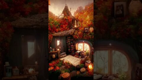 Autumn Cottage 🍁☕️ #cottagecore #cottage #ai #midjourney #art
