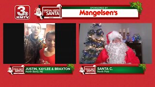 Virtual Santa visit with Justin, Kaylee & Braxton