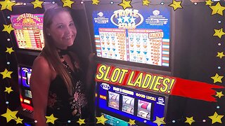 ⭐Triple Stars Slot Machine WIN with Amanda ⭐Slot Ladies