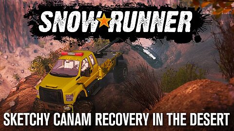 Sketchy CanAm Snowrunner Recovery in the Desert