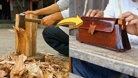 how to make a wooden ladis handbags