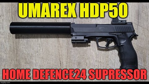 Home Defence 24 silencer suppressor installation on Hdp50 | chicago less lethal
