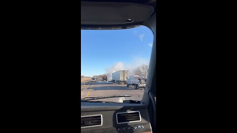 Nebraska USA Truck Fire