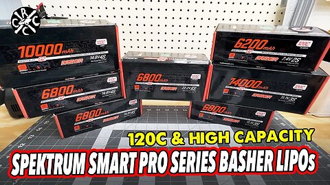 Spektrum Smart Pro Series Basher Lipo Batteries - Large Capacity, 120C Discharge Rate & New Charger