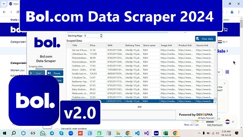 Bol.com Data Scraper v2.0 | Extract Products Data with EAN from bol.com | Using Supplier Links