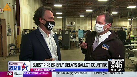 Election 2020: The Water Pipe Day in Fulton County, Georgia.