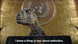 Bizarre Ad: UN Uses A Dinosaur To Push For Climate Change Action
