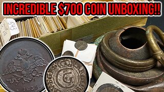 I Only Paid $700 For These Coins??? Unboxing A Mostly-Copper Old Coin + Proto-Money Dealer Batch
