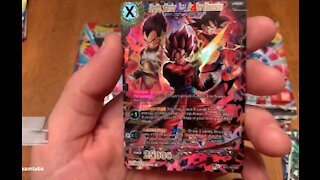 Opening up TONS of Vermilion Bloodline Booster Packs! Dragon Ball Super TCG