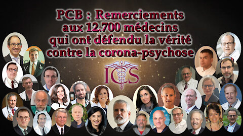 PCB : remerciements aux 12.700 médecins qui ont défendu la vérité contre la corona-psychose