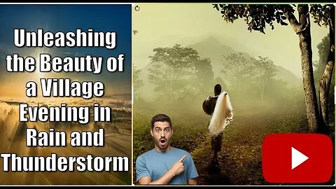 Unleashing the Beauty of a Village Evening in Rain and Thunderstorm || ZInda Dil By Arijit Singh