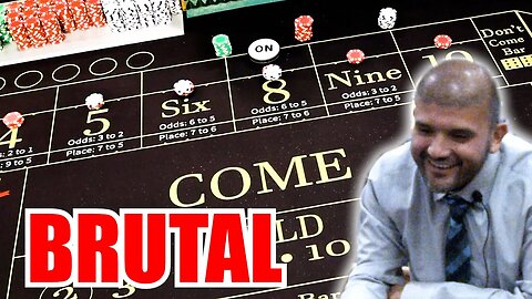 🔥BRUTAL🔥 30 Roll Craps Challenge - WIN BIG or BUST #341