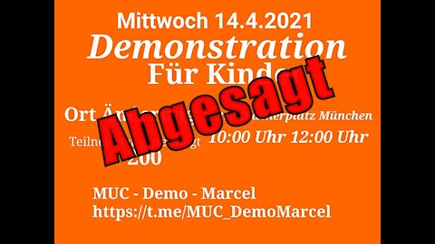 Spontandemo am Wittelsbacherplatz als Ersatz für die Abgesagte Demo für Kinder