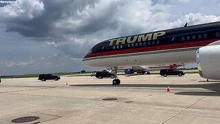 President Donald J. Trump has landed. Next stop Grand Rapids, MI.