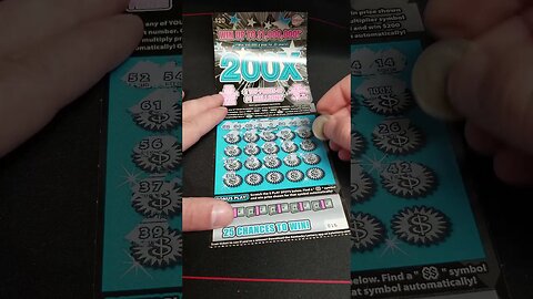 BIG 100X WINNER EVER on this LOTTERY TICKET SCRATCH OFF!!