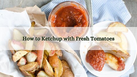 Learn How to Make Homemade Ketchup Using Fresh Tomatoes