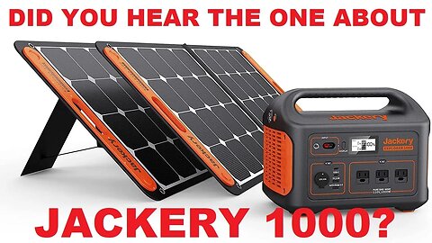 JACKERY 1000 Solar Generator Explorer 2 SolarSaga 100W Solar Panel Portable Power Station Review