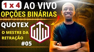 OPÇÕES BINÁRIAS AO VIVO | Operando na Corretora Quotex.io #05