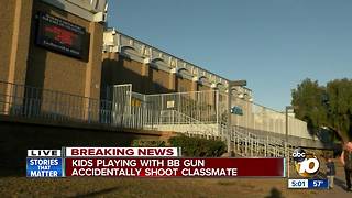 Kids playing with BB gun accidentally shoot classmate