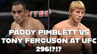 PADDY PIMBLETT VS TONY FERGUSON AT UFC 296!?!?