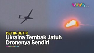 Ukraina Kok Tembak Jatuh Dronenya Sendiri di Tengah Ledakan Rusia?