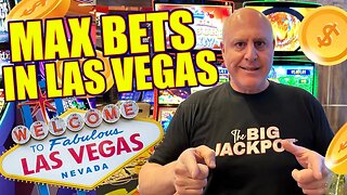 WHEN IN VEGAS, YOU MAX BET!! 🤑 SLOT MACHINE JACKPOTS Live in Las Vegas!