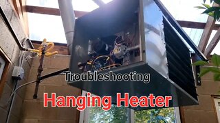 Hanging heater with bad control board
