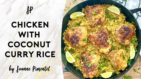 CHICKEN WITH COCONUT CURRY RICE | One Pan Meal