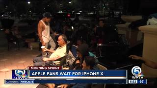 Waiting in line for iPhone X